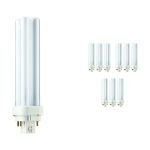 Confezione Multipack 10x Philips MASTER PL-C 18W - 827 Bianco Molto Caldo | 4 Pin