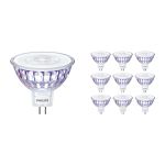 Confezione Multipack 10x Philips Master LED Faretti GU5.3 MR16 5.8W 345lm 36D - 922-927 Dim To Warm | Miglior Resa Cromatica - Dimmerabile - Sostitutiva 35W