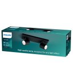 Philips Runner Faretti LED Metallo Nero | Adatto per 2x GU10