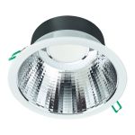 Philips Downlight LED Coreline DN142B Aluminium Bianca 19.2W 2300lm 60D - 830 Luce Calda | Ritaglio 200mm - IP54 - UGR<19