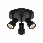 Nordlux Boston Luce da soffitto 3-rondel Metallo Nero | Adatto per 3x GU10