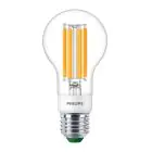 Philips MASTER LED Bulbo Ultra Efficient E27 Pera Chiara 4W 840lm - 827 Bianco Molto Caldo | Dimmerabile - Sostitutiva 60W